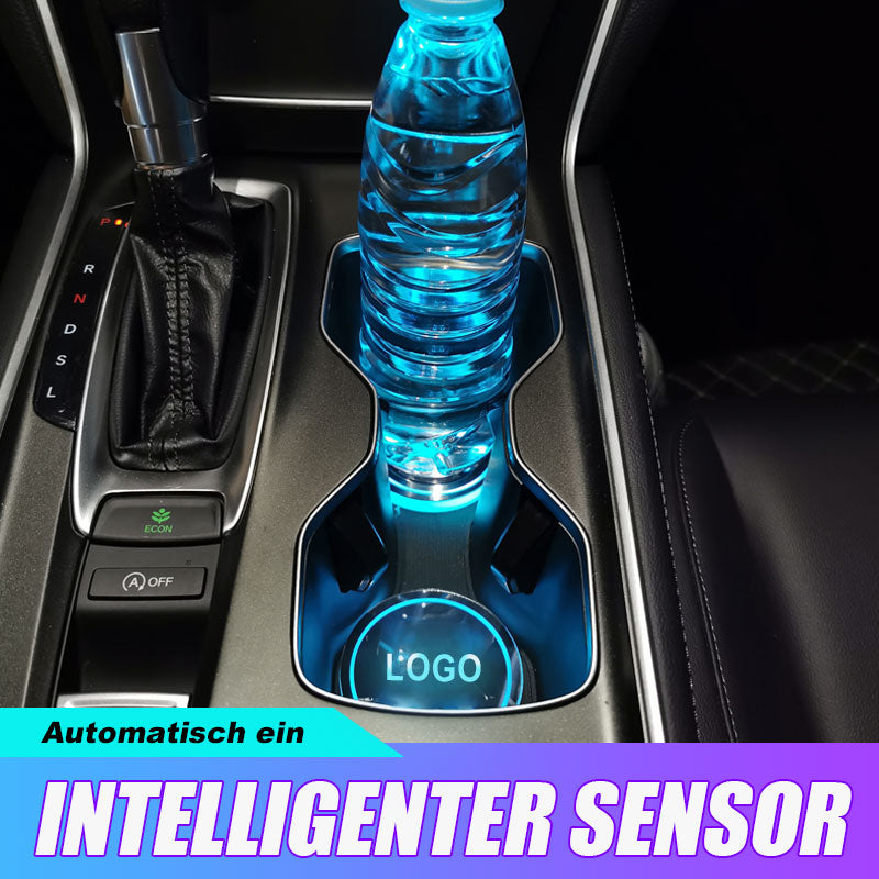 Kaufe LED Untersetzer Leucht Auto Wasser Tasse Untersetzer Halter 7 Bunte  RGB Licht USB Lade Led Atmosphäre Licht Auto