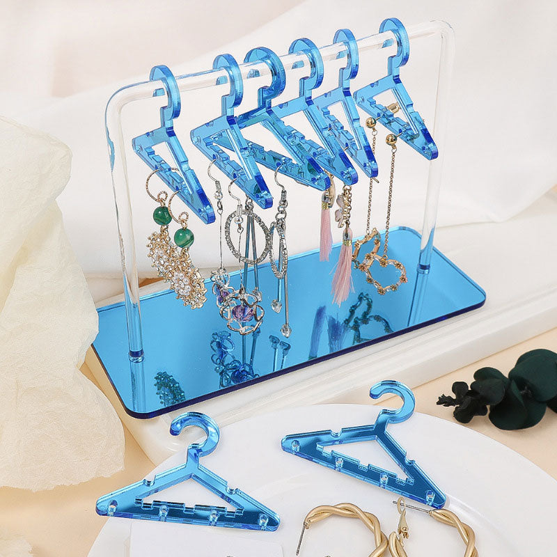 Acryl Kleiderbügel-Stil Ohrring Aufbewahrungsdisplay-Ständer (8 Haken)