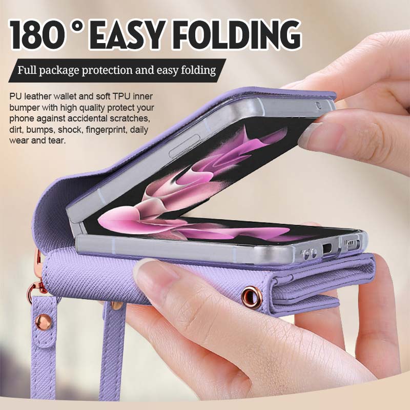 Travel Fold Brieftasche Leder Kartenetui