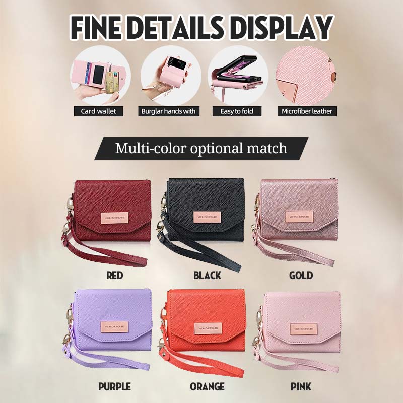 Travel Fold Brieftasche Leder Kartenetui
