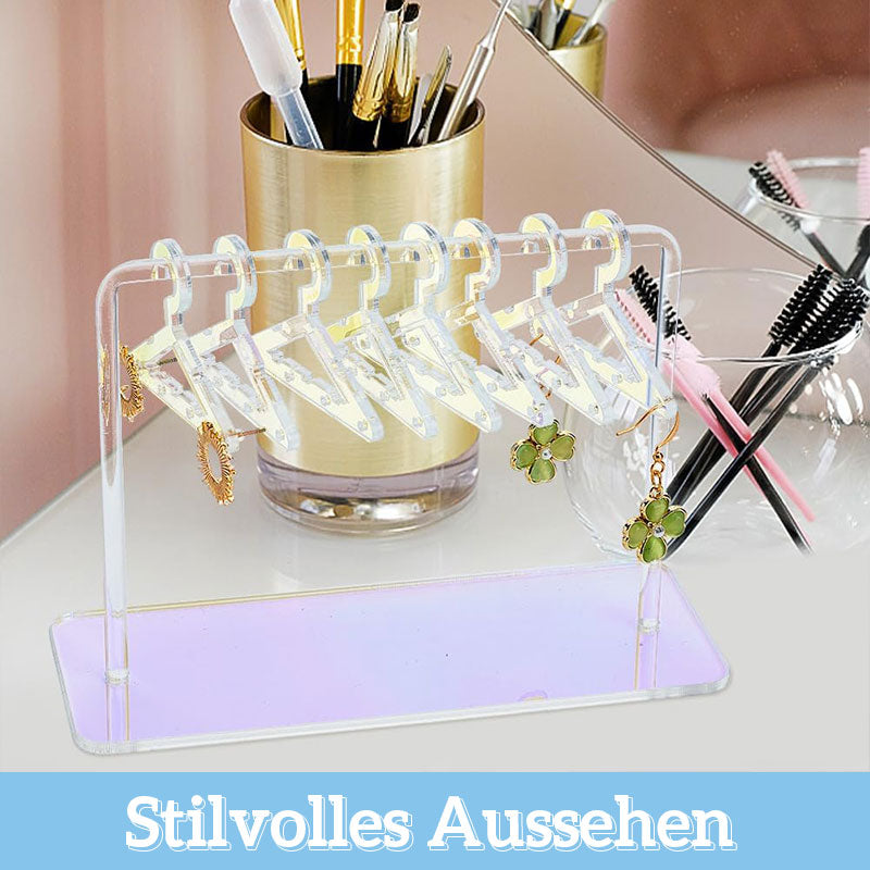 Acryl Kleiderbügel-Stil Ohrring Aufbewahrungsdisplay-Ständer (8 Haken)