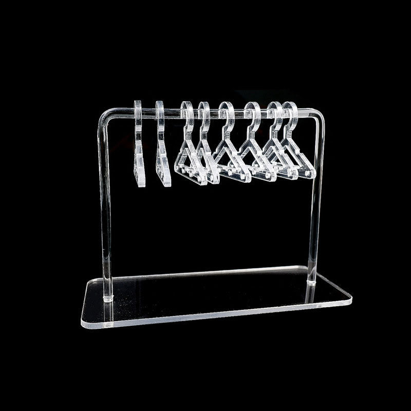 Acryl Kleiderbügel-Stil Ohrring Aufbewahrungsdisplay-Ständer (8 Haken)